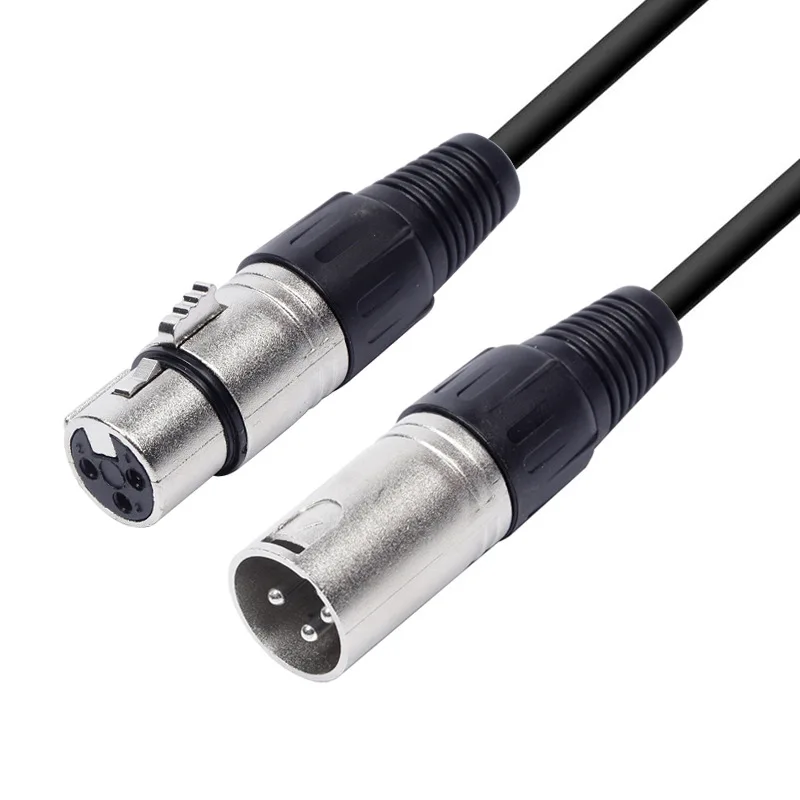 3-core-Double-shielded-XLR-Cable-Zinc-alloy-Connectors-Fully-Balanced-Oxygen-free-Copper-Conductors-Male-Female-for-Microphone