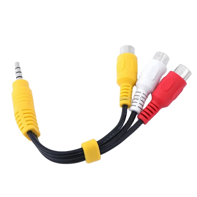 3.5-Male-to-RCA-AV-Video-Cable-3.5mm-Jack-to-3-RCA-Female-Audio-Adapter-Cable