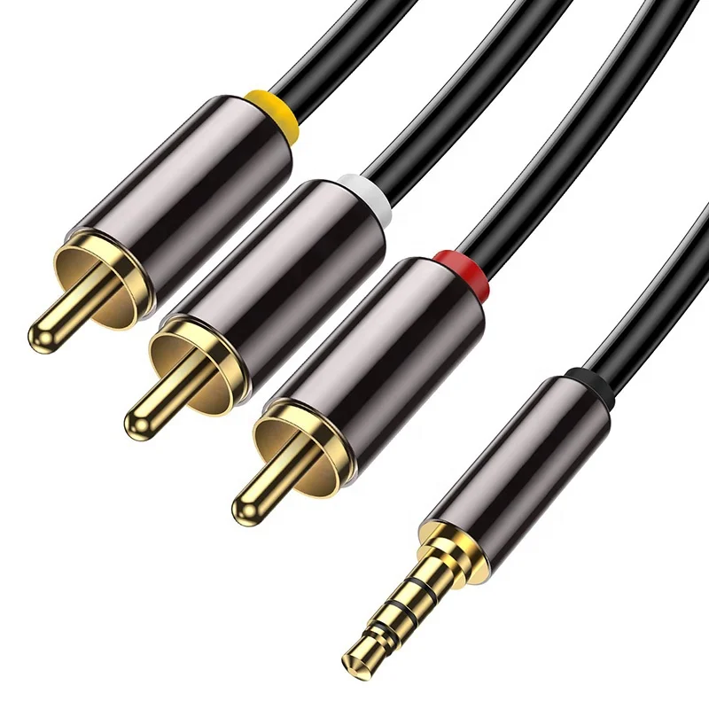3.5MM-Male-Jack-to-3RCA-Male-Coaxial-Audio-Video-Adapter-Cable-with-PVC-Jacket-for-TV-Mobile-Phone-Speaker