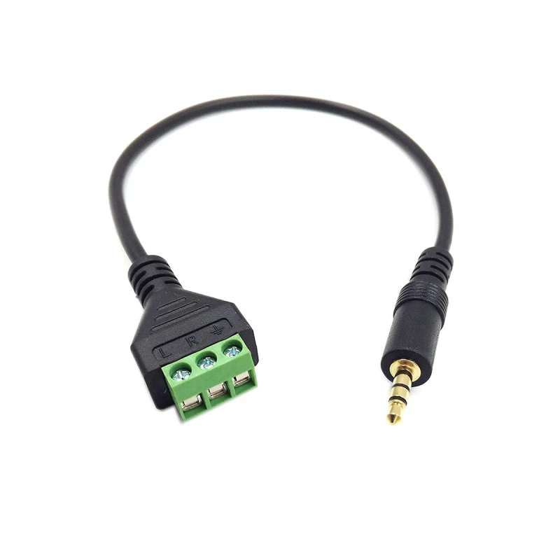 3.5mm-1-8inch-Stereo-Audio-Balanced-Male-Jack-to-AV-3-Screw-Video-Balun-Terminal-Adapter-Connector-Cable