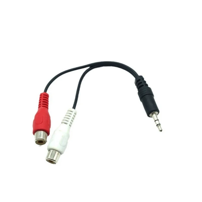 3.5mm-Jack-2-RCA-Female-Adapter-Audio-Video-Splitter-Cable-PVC-Jacket-Combination-Shielding-Bare-Copper-Conductor-720P-for-HDTV