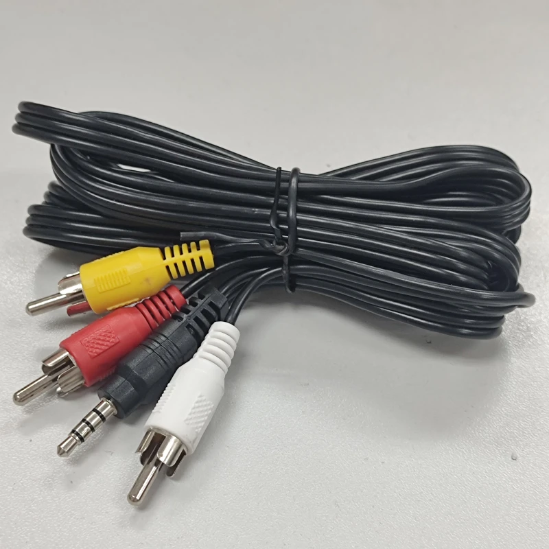 3.5mm-to-3-RCA-Audio-Video-Composite-Cable-Gold-Plated-Connector-Heavy-Duty-PVC-Cord-for-TV-Projector-Car-Home-Theater
