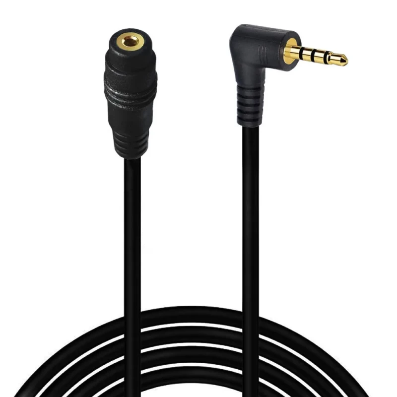30cm-4-Wires-DC-Audio-Stereo-2.5mm-Right-Angle-Male-to-Female-Plug-Adapter-Converter-Aux-Cable