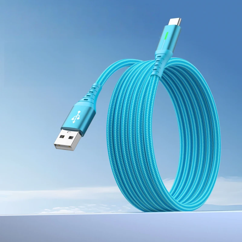 3Ft-6Ft-9Ft-1M-2M-3M-USB-2.0-Active-Extension-Cable-USB-A-to-Type-C-Stable-Speed-Without-Drops-Braided-Data-Cable-for-Cameras