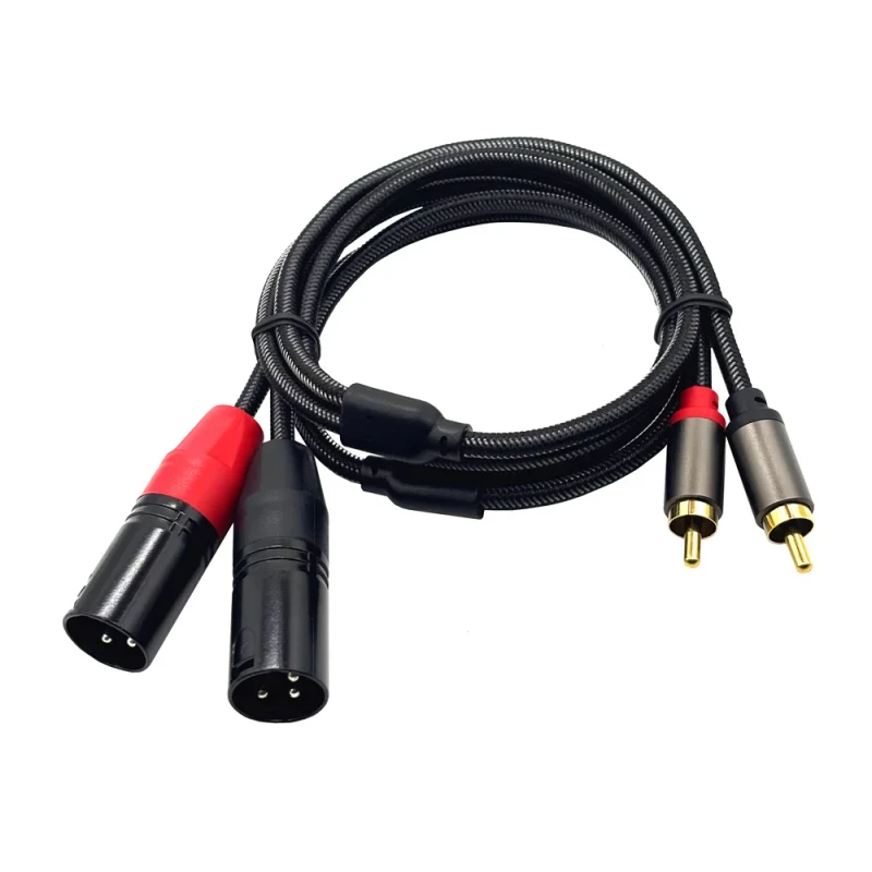 3M-HiFi-Stereo-Audio-Connection-Microphone-Cable-RCA-to-XLR-Male-2-RCA-to-2-XLR-Male