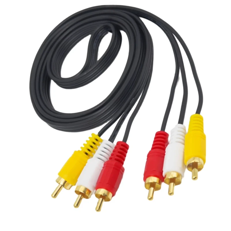 3RCA-Audio-Video-Cable-Wire-Harness-Home-Theater-Amp-Stereo-Systems-AV-Male-Male-Cable-PVC-Jacket-for-Microphone-Speaker-Piano