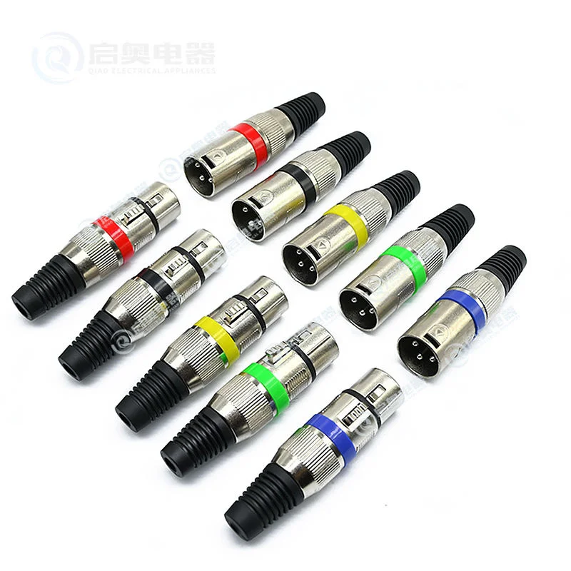 3pin-XLR-Plug-Male-Female-Microphone-Connector-Jack-for-Balance-Cable-Audio-Cable