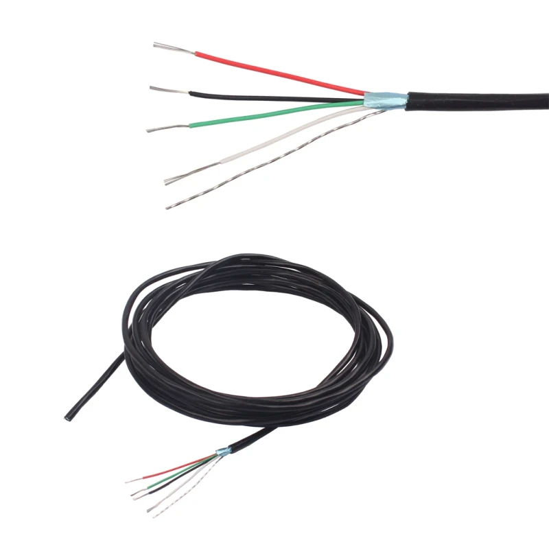 4-Conductor-Shielded-Wire-Guitar-Circuit-Hookup-Wire-Wiring-Pickup-Cable-Black