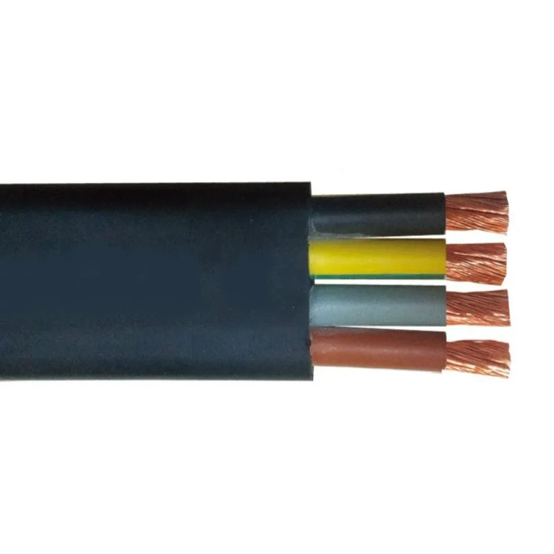 4-Core-Flat-Cable-Submersible-Pump-Rubber-Cable