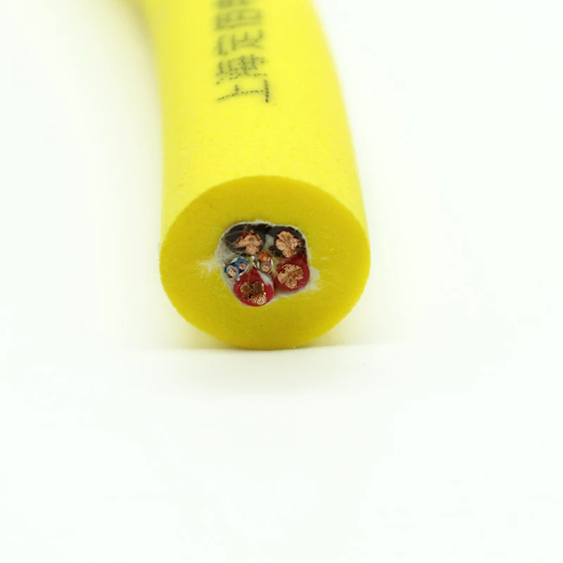 4-Core-Power-and-2-Pair-Twisted-Signal-Wires-Hybrid-Underwater-Neutral-Buoyancy-Tether-ROV-Cable