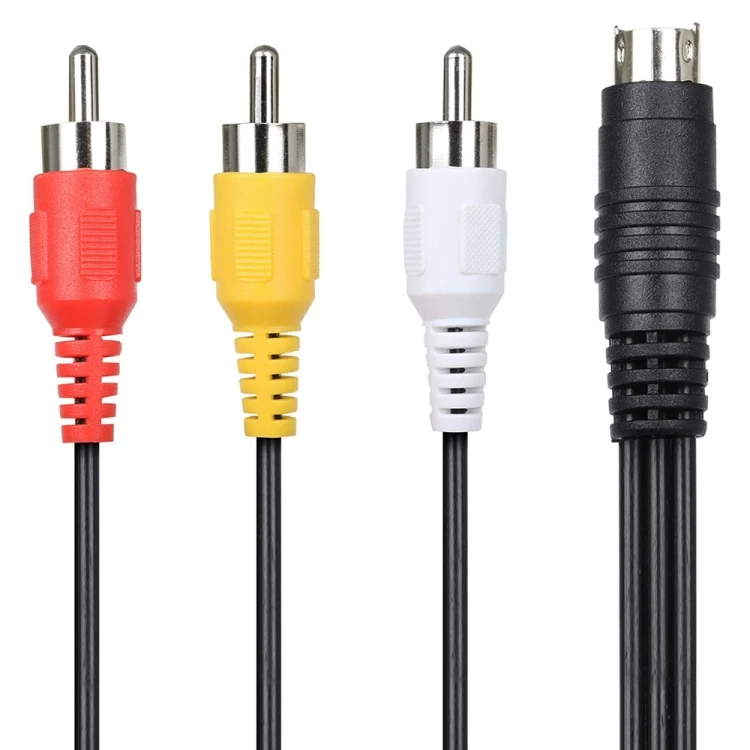 4-Pin-S-Video-to-3-RCA-AV-TV-Male-Cable-Converter-Adapter