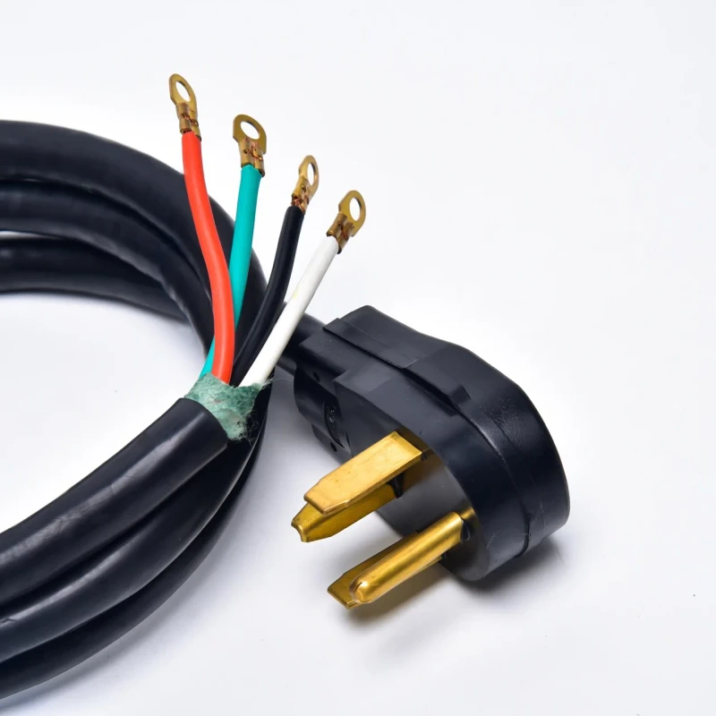 4-Range-Cords-50Amp-4-Wire-AWG6-28-2-Black-NEMA-10-50-Plug-Replacement-Extension-Cord-SRDT-4-Wire-Range-Cord-Power-Cable