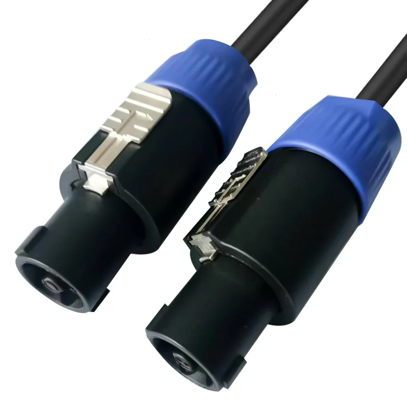 4-pin-NL4FC-SpeakON-Connector-2-X-1.0mm-1.5mm-Speaker-Wire-OFC-2-Conductor-1m-2m-3m-5m-10m-15m-20m-Audio-Cable
