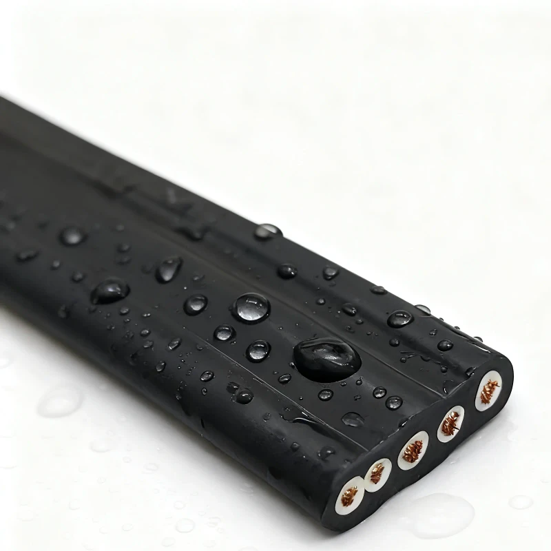 450-750V-3-4-5-Core-2.5-35mm2-EPR-Flat-Electrical-Submersible-Pump-Cable-16A-Copper-Rubber