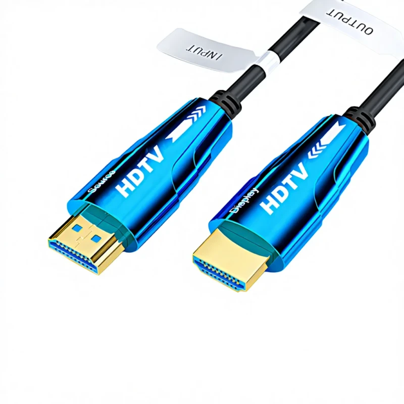 4K-60Hz-18Gbps-Gold-Plated-AOC-Fiber-Optic-HDTV-Cable-with-PVC-Jacket-Combination-Shielding-for-Computer-Monitor-Various-Lengths