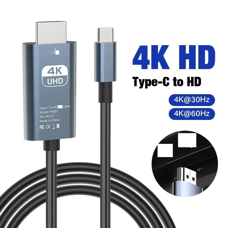 4K-60Hz-USB-C-to-HDTV-Adapter-Cable-for-MacBook-Laptop-Tablet