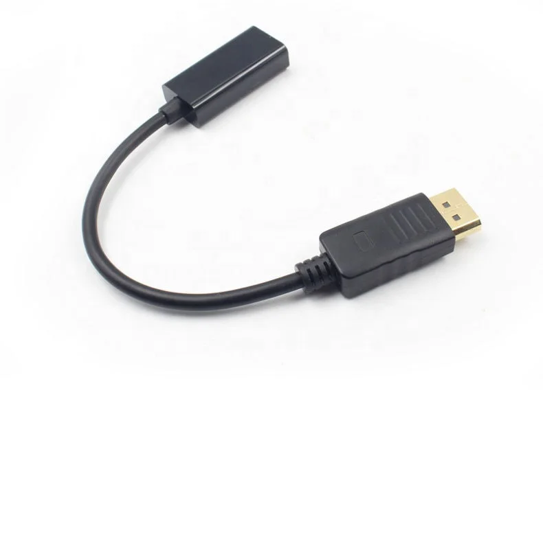 4K-for-HDTV-Compatible-Adapter-Male-DP-Female-HDTV-Compatible-Cable-Converter-Video-Audio-PVC-Jacket-25cm-PC-Projector