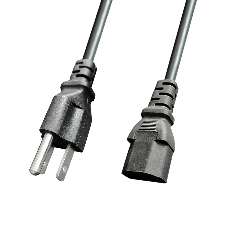 5-15p-1.5M-5ft-Pure-Copper-3pin-C13-Power-Extension-Cord-USA-3plug-Power-Cable-3-Prong-Computer-Cords