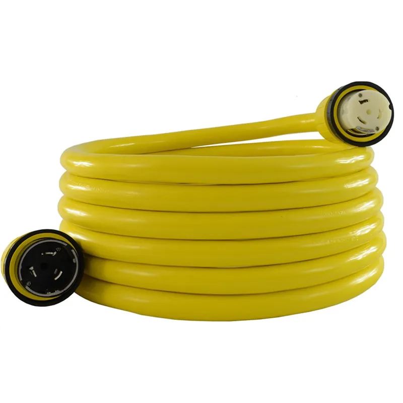 50-Amp-125-250-Volt-Marine-Shore-Power-4-Wire-STW-Cable-25FT-Copper-Conductor-Extension-Cord-With-Threaded-Ring