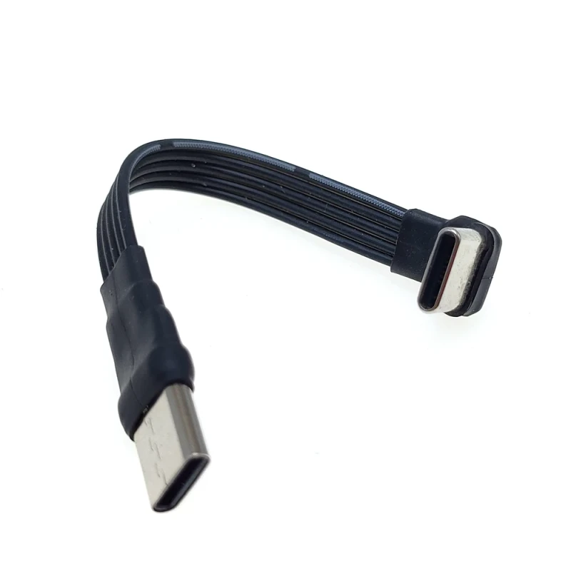 50CM-30CM-20CM-10CM-5CM-Flat-USB-2.0-Type-C-Type-C-Extension-Cable-90-Adapter-FPC-FPV-Band-Flat-Cable-3A-5CM-100CM-Data-Transfer