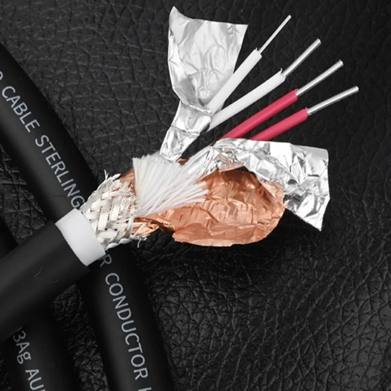 5N-Pure-Silver-4-X-0.5mm-AG-8mm-YIVO-Twisted-Pair-High-Density-Braided-Foil-FEP-Shield-Coaxial-Projector-Audio-Signal-Cord-4