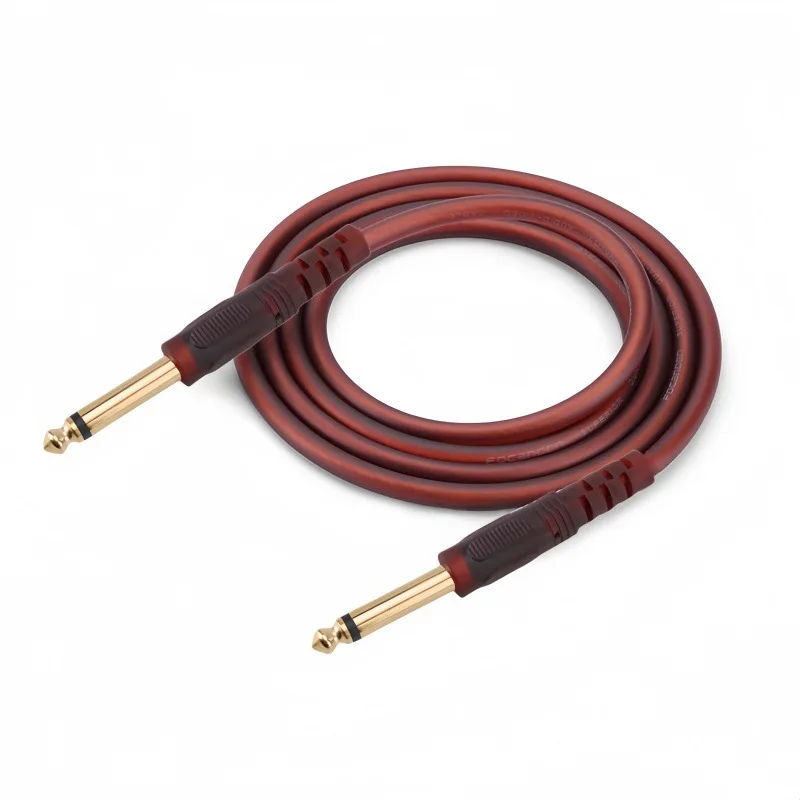 6.35mm-1-4-TS-Male-to-Male-Audio-Cable-Gold-Plated-Red-Instrument-Cable-for-Guitar-Amplifier-Mixer