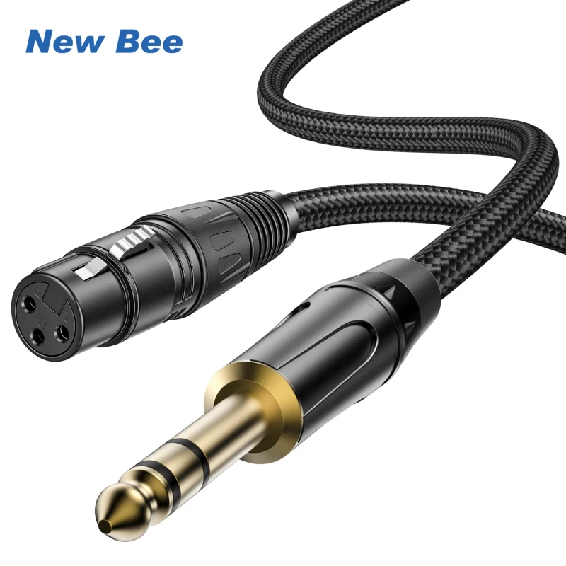 6.35mm-Instrument-Cable-Female-XLR-to-6.35mm-Microphone-Cable-Mic-Cord-for-Dynamic-Mic-Audio-Mixer-Amplifier
