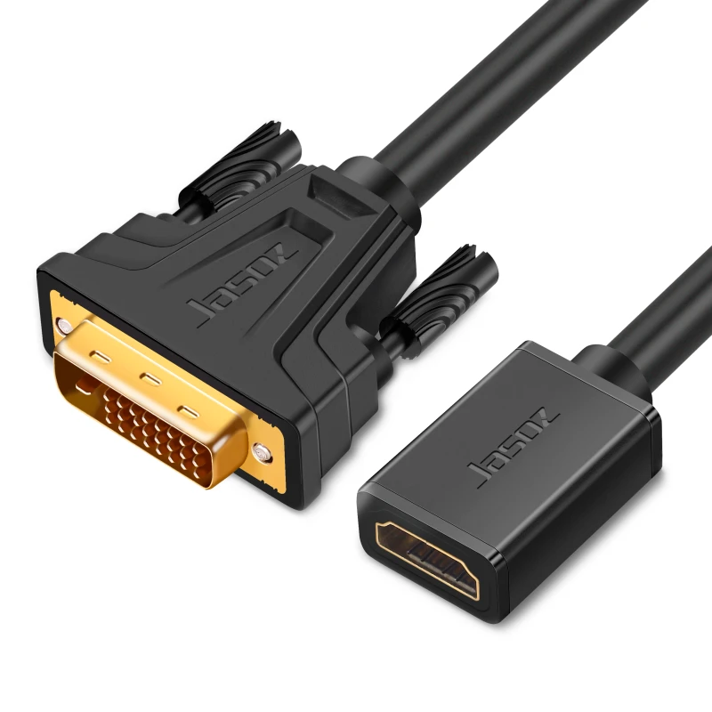 60Hz-1080p-Bidirectional-DVI-Gold-Plated-PVC-Male-Female-Audio-Video-Cable-for-HDTV-Computer-Applications