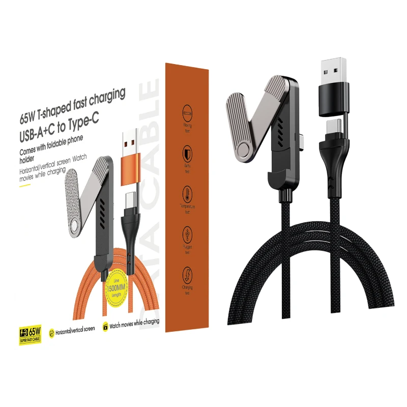 65W-Fast-Charging-Braided-Data-Cable-USB-A-Type-C-to-Type-C-Tri-fold-Phone-Stand-for-iPhone-17-for-Huawei-for-Xiaomi