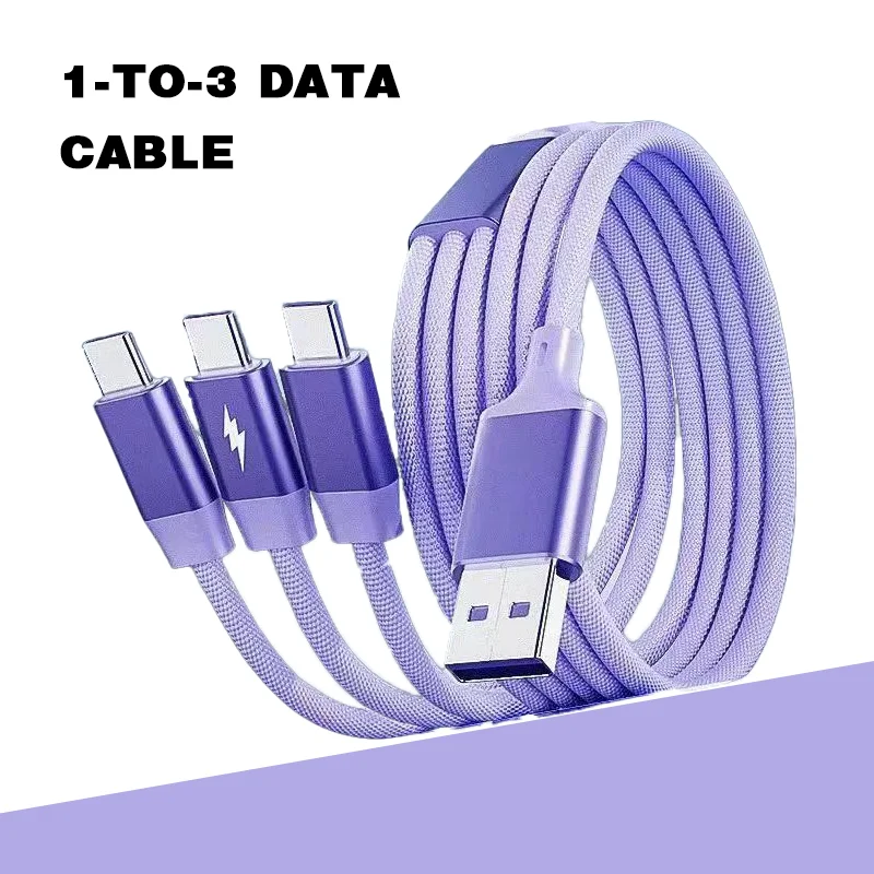 66W-Super-Fast-Charge-3-in-1-Nylon-Braid-6A-Fast-Charge-Type-C-Micro-USB-Pure-Copper-Conductor-Mobile-Phone-Cable