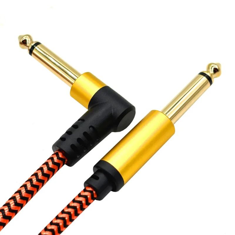 6FT-1.8M-Right-Angle-to-Straight-6.35mm-1-4-Instrument-Cable-Bass-AMP-Cord-for-Electric-Bass-Guitar-Pro-Aux-Jack-Audio-Cable