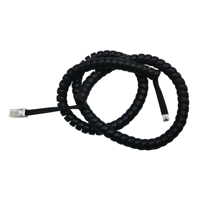 6P6C-RJ12-Shielded-Communication-Cable-26AWG-Multi-Strand-Fine-Soft-Copper-6-Core-Spiral-Flexible-Electric-Coil-Cable
