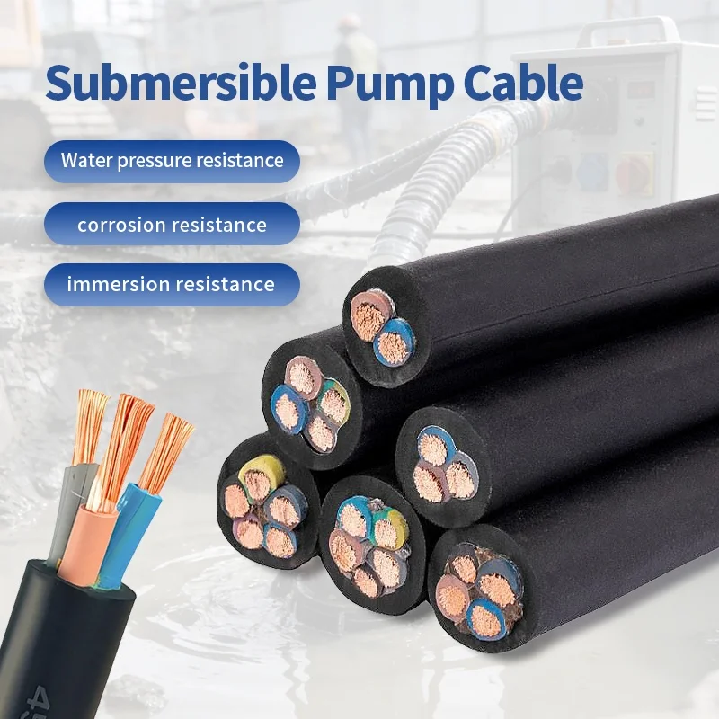 6mm-4-Core-Copper-PVC-Flexible-Stranded-Submersible-Underwater-High-Voltage-Power-Cable