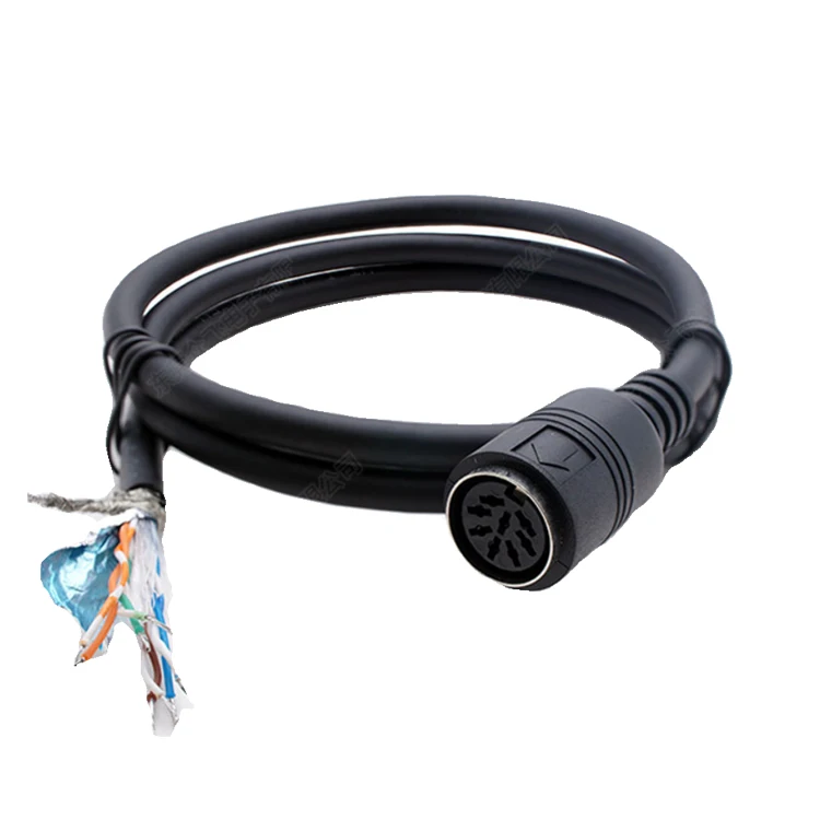 8-Core-DIN-Conference-Audio-Extension-Cable-with-Rotating-Microphone-PVC-Jacket-BNC-Connector-for-Headphone