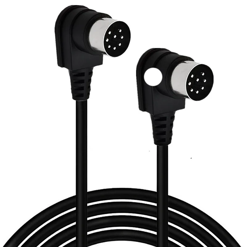 8-Core-Large-DIN-8-Pin-Male-Speaker-Audio-Video-Multimedia-Equipment-Connection-Cable-Double-Bend-90-Shielded-Copper-PVC