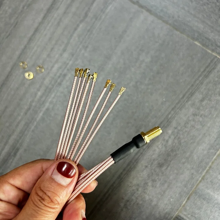 8-Head-Female-to-IPX1-UFL-Connectors-Automatic-Handmade-20cm-50-RF-Cable-for-ZTE-Router-Mhf4-UFL-Connector-YS17808