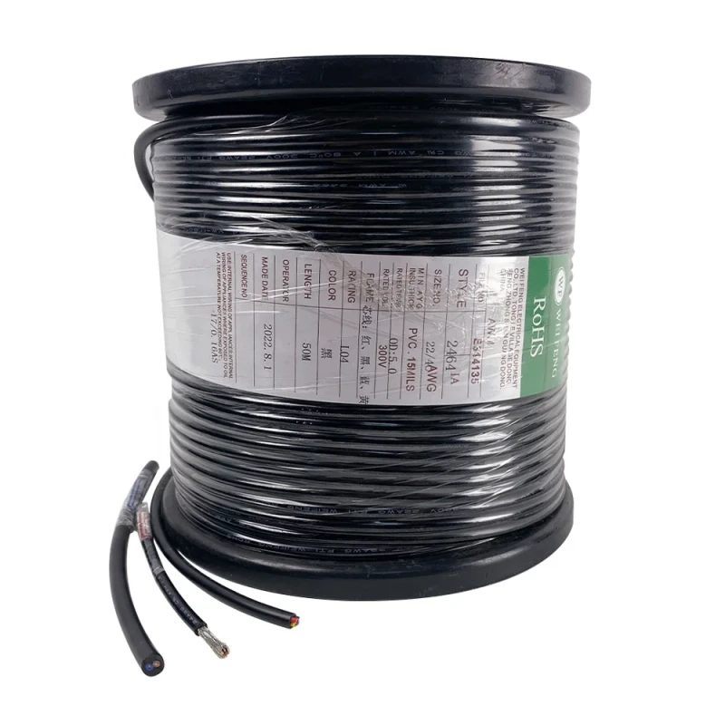 80C-PVC-300V-Insulated-UL2464-Stranded-Overhead-Electrical-Power-Cable-18-20-22-24-26-28AWG-Multi-Core