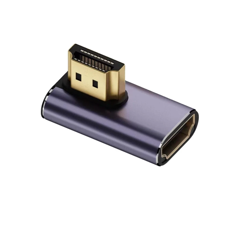 8K-4K-90-Degree-Adapter-Left-Right-Angle-2.1-Male-Female-Extender-Aluminum-Alloy-Connector-60Hz-HDTVs-Laptop-PC-Camera