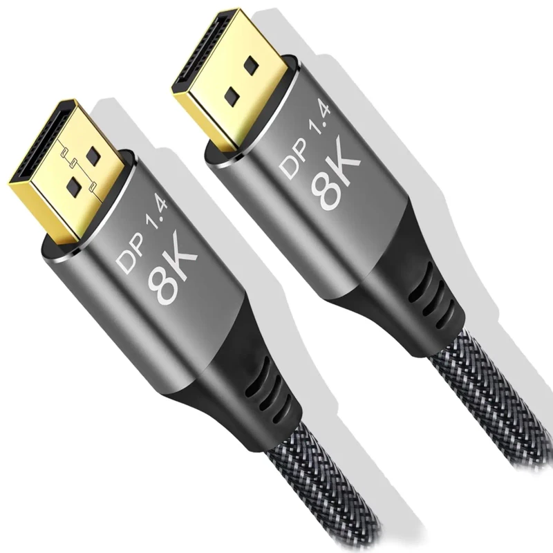 8K-60Hz-DisplayPort-Cable-Ultra-High-Definition-High-Speed-32.4-Gbps-Compatible-with-Projectors-Monitors-TVs