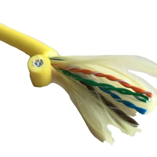 8x24AWG-High-Flexible-PUR-Underwater-Zero-Buoyancy-ROV-CAT6-Tether-Cable-CE-ROHS-Certified-for-Yarn-Strength-Member-300-500V