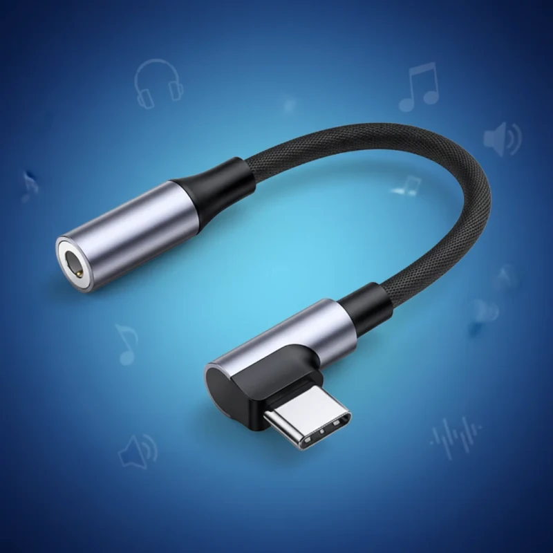90-Degree-Elbow-Type-C-to-3.5mm-Headphone-Jack-Adapter-for-Phone-Android