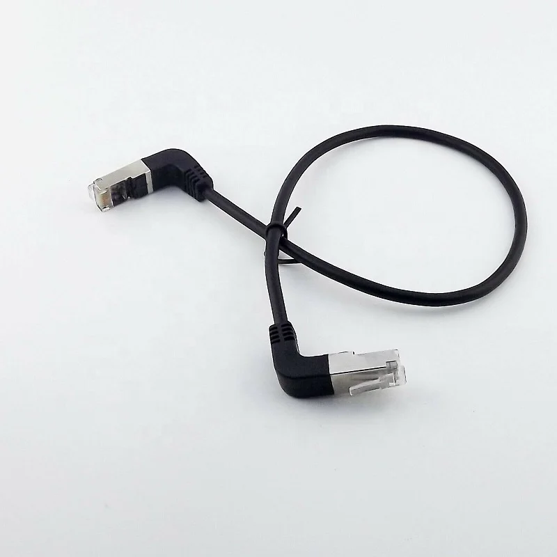 90-Degree-Up-Angle-RJ45-Male-to-Male-RJ45-Cat5e-Cat6-Ethernet-Communication-Cable