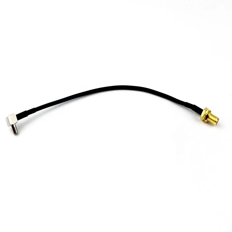 90-deg-TS9-to-SMA-Female-Pigtail-RG174-15cm-Black-Connector-Adapter-Cable