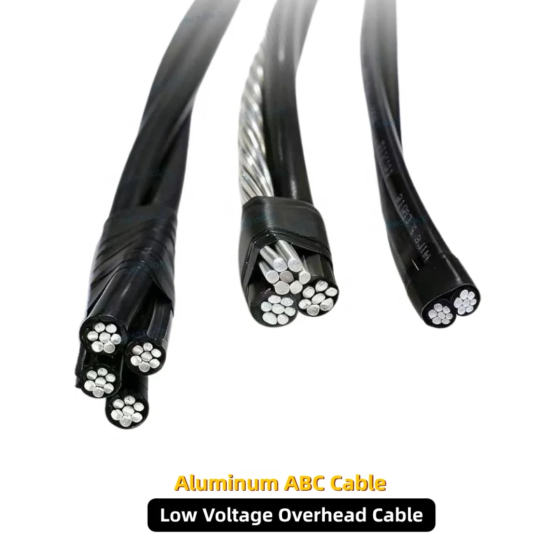 ABC-Twisted-Electrical-Overhead-Cable-3x95mm22x16mm2-Al-Conductor-XLPE-PVC-Insulation-Railway-Mining-IP68-Industrial