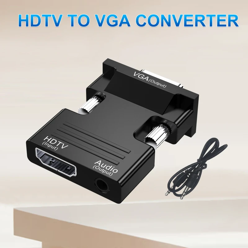 ABS-HDTV-to-VGA-Converter-with-Audio-1080P-HDTV-to-VGA-Adapter-with-3.5mm-Audio-Jack-for-Monitor-Projector-PC-Set-Top-Box