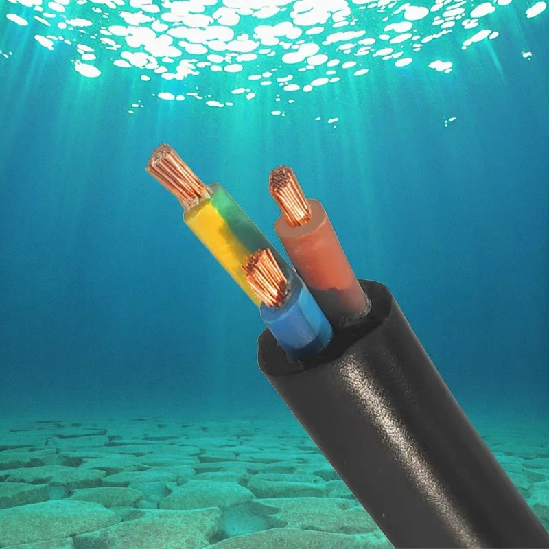 AH168-4-6-4core-Copper-Conductor-Rubber-Outer-Skin-Submersible-Pump-Cable-4-1.5-4-2.5-4-4-4-6-for-Underwater-Use