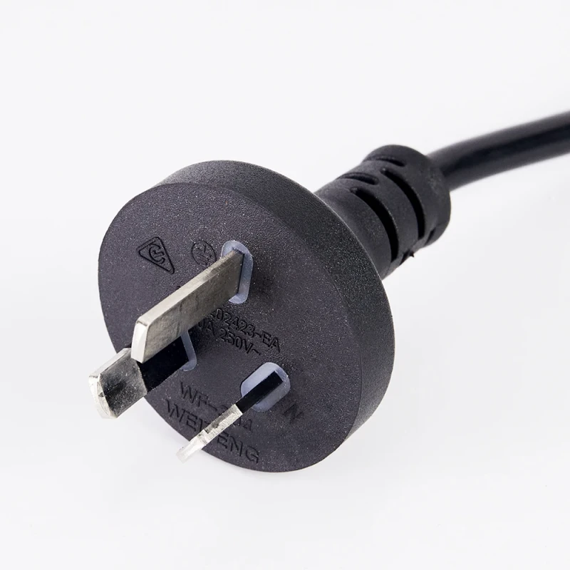 AU-Australian-3-Prong-Power-Cable-IECC7-C5-C13-Rubber-Power-Plug-1-AC-Outlets-Extension-Cords-for-Computers-Consumer-Electronics