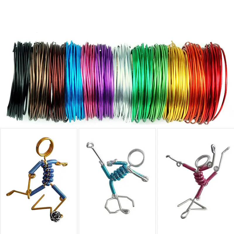 AW-34-DIY-FASHION-2mm-5M-Colored-Round-Aluminum-Wire-Colored-Aluminum-Craft-Wire