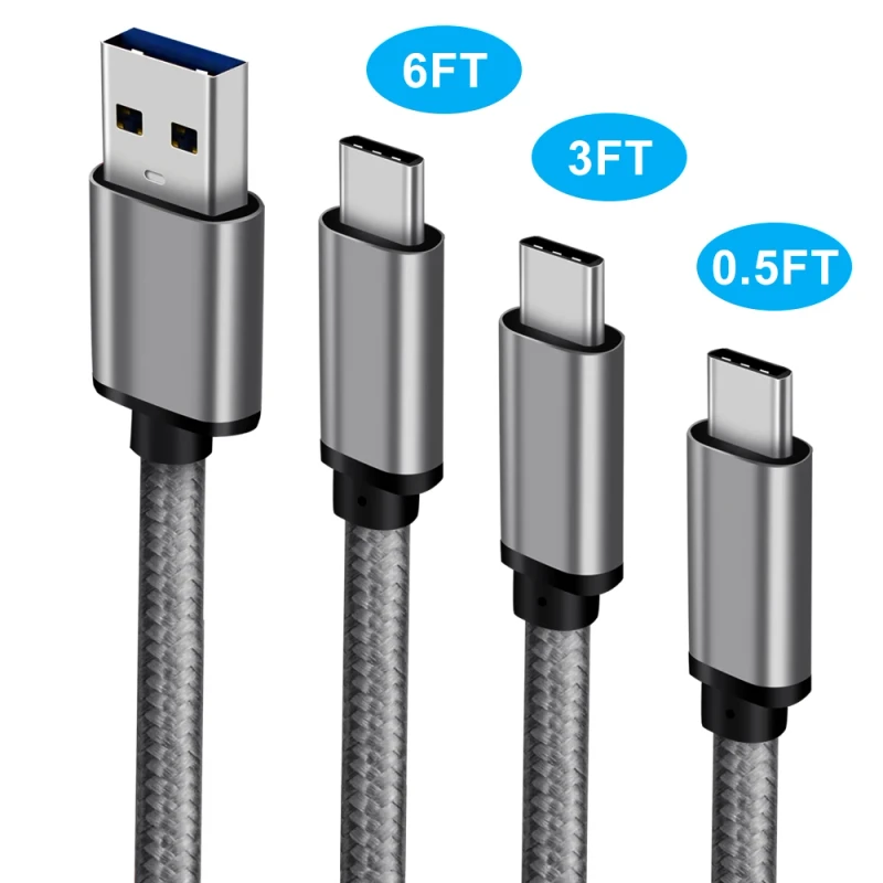 Aluminum-Case-Nylon-Braided-3.0-USB-A-to-Type-C-Cable-3A-60W-Fast-5Gbps-Data-Transfer-USB-Charger-Cable