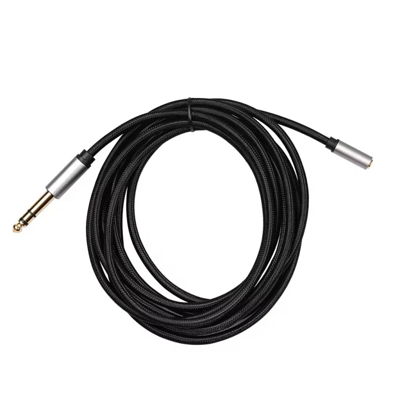 Aluminum-Shell-Gold-Plated-Head-Shielded-Cable-6.35-to-3.5-Male-to-Female-Audio-Video-Cable-Audio-Cable